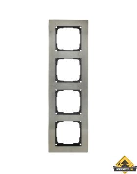 Opus 55 Fusion edelstalen afdekraam 4-voudig zwart