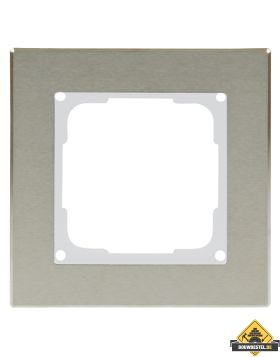 Opus 55 Fusion edelstalen afdekraam Eenvoudig wit