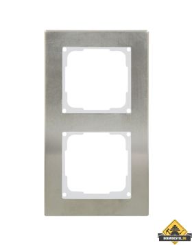 Opus 55 Fusion edelstalen afdekraam Tweevoudig wit