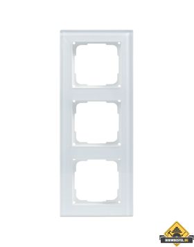 Opus 55 Fusion glas afdekraam 3-voudig wit
