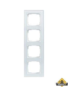 Opus 55 Fusion glas afdekraam 4-voudig wit
