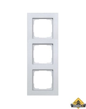 Opus 55 Kubus afdekraam 3-voudig alu-zilver-zijdeglans