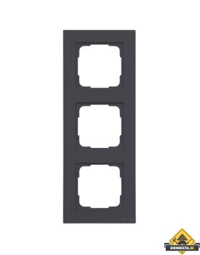 Opus 55 Kubus afdekraam 3-voudig antraciet - zijdeglans