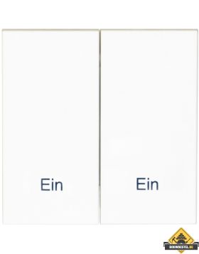 Opus 55 serie bedieningselement met opschrift Ein/Ein polarwit