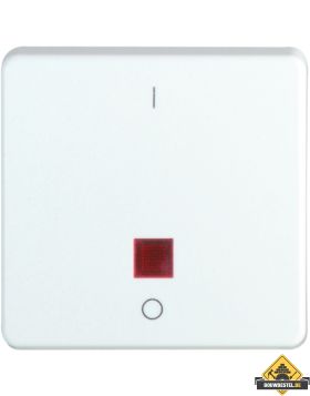 Opus Aqua bedieningselementen I-0 met rode lens helder wit