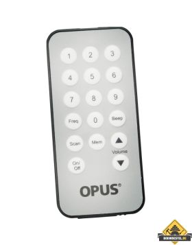 Opus IR- afstandsbediening voor inbouwradio