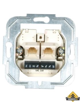 Opus modulaire ISDN aansluitdoos 2 x 8-/8-polig parrallel