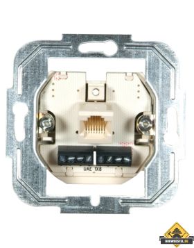 Opus modulaire ISDN aansluitdoos enkel, 1x8-/8-polig enkelvoudige aansluitdoos