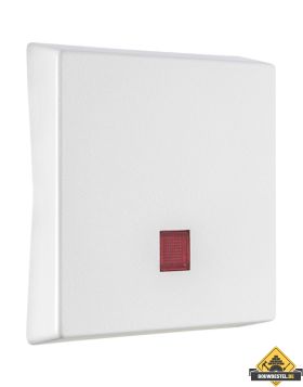 Opus Resist bedieningselementen met rode lens helder wit, IP55