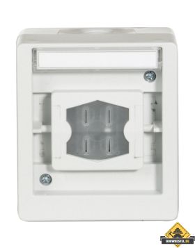 Opus Resist multifunctionele schakelaar / serviceschakelaar zonder verlichting lichtgrijs/staalblauw