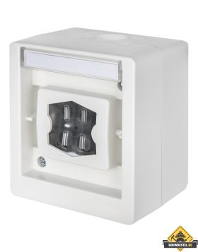 Opus Resist multifunctionele schakelaar / serviceschakelaar zonder verlichting helder wit