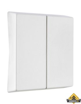 Opus Resist serie bedieningselement zonder symbool helder wit, IP55