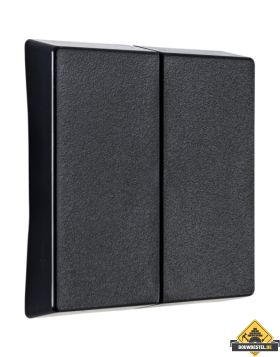 Opus Resist serie bedieningselement zonder symbool staalblauw, IP55