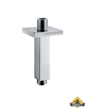 Wiesbaden luxe douche-arm vierkant plafondbevestiging 15cm chroom (UITVERKOOP, OP = OP)