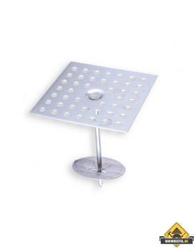 Plakpennen 155mm (x2.7mm) Plaat: 50x50mm