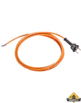 PUR Aansluitsnoer H05BQ-F oranje 3 x 1.0 mm2 met contourstekker 5 meter