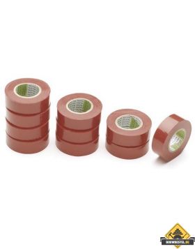 Rode isolatietape - 19 mm x 10 m (UITVERKOOP, OP = OP)