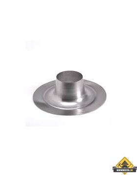 Alu plakplaat rookgasafvoer 130mm