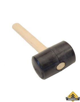 Rubber hamer SUPER PROF Nr.8 zacht. zwart. diam. 93mm (UITVERKOOP, OP = OP)