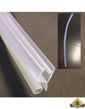 Rubber strip tbv onderzijde 1/4 rond enkele deur