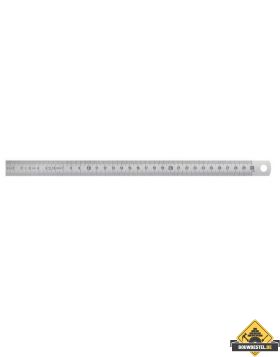 RVS liniaal met rechtse schaal - 3000 x 20 x 1 mm