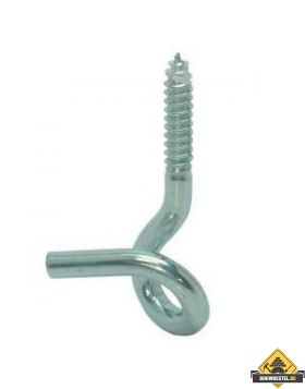 Krulhaak houtdraad 10 140X22mm Diameter: 10 Verzinkt - 2 Stuks