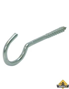 Schroefhaak Zwaar Houtdraad 65X22mm Diameter: 4.7 RVS 304 - 10 stuks