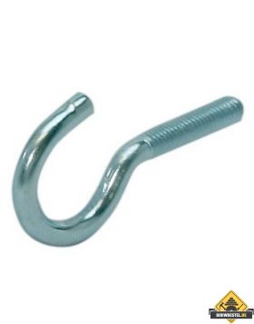 Schroefhaak M8 80X22mm Diameter: 7 Verzinkt - 10 Stuks