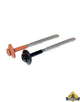 Schroeven TORX 65 mm met RVS-EPDM ring zwart 100 stuks per pak