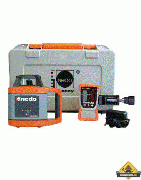 Nedo Sirius 1 H rotatielaser met Acceptor 2