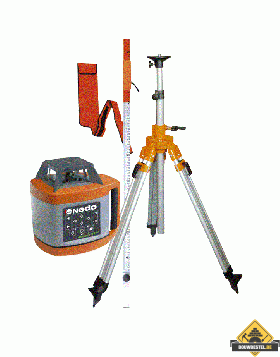Nedo Sirius 1 HV rotatielaser met Acceptor Green met statief