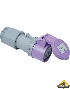 Sirox CEE-contrastekker IP 44, 2-polig, 24 V 16 A, met vernikkelde contacten