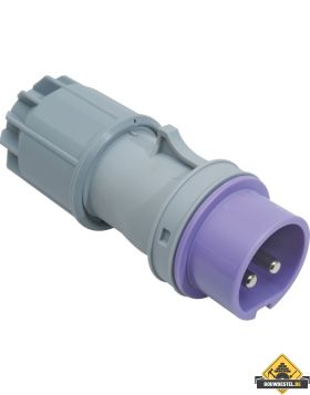 Sirox CEE-stekker IP 44, 2-polig, 24 V 16 A, met vernikkelde contacten
