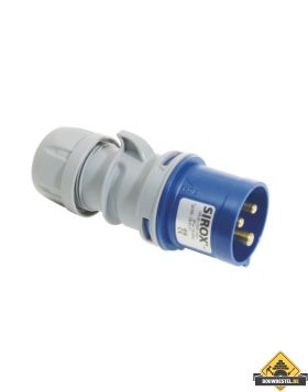 Sirox CEE-stekker IP 44, 3-polig, 230 V, 6 h 16A SIROX-KLICK