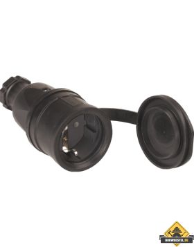 Sirox volrubber contrastekker met deksel aan band, IP44