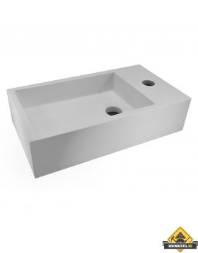 Wiesbaden Solid Surface fontein rechts 400x220x100