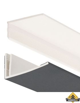 Startprofiel 2-delig Florence buitenplafond Antraciet (Renolit)