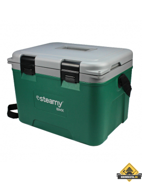 Steamy BMX 21 liter Koelbox Green (met tray en divider)