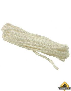 Steigertouw gevlochten pp wit. 8 mm 10 meter