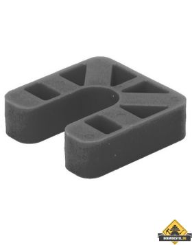 GB Drukplaatjes / Stelplaatjes Zwart Met Sleuf 70X70X20 40 stuks