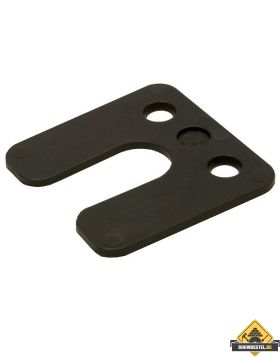 GB Drukplaatjes / Stelplaatjes Zwart Met Sleuf 70X70X3 - 48 stuks
