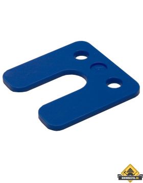 GB Drukplaatjes / Stelplaatjes Blauw Met Sleuf 70X70X4 - 48 stuks