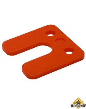 GB Drukplaatjes / Stelplaatjes Rood Met Sleuf 70X70X5 - 48 stuks