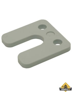 GB Drukplaatjes / Stelplaatjes Grijs Met Sleuf 70X70X7 - 48 stuks