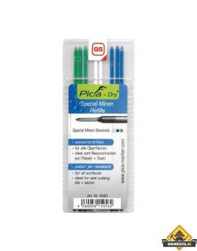 Pica Dry stiftenset waterstraalvast (3 groen. 2 wit. 3 blauw)