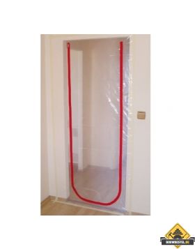 STOFSTOP afsluitfolie met rits 2.5 x 1.1 meter