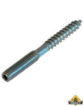 Stokeind met sleutelvlak M12X160 Diameter: 10.6 Verzinkt - 50 Stuks
