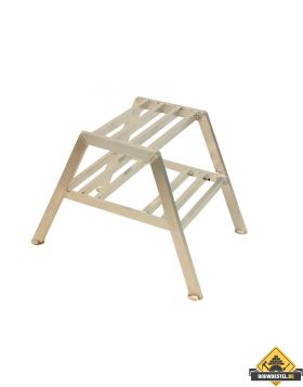 Stukadoorsbankje 50cm 2-treden aluminium