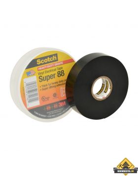 SUPER 88 Tape 19 mm x 20 mtr 3M - zwart