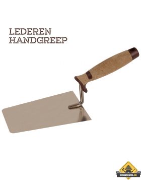 Super Prof Eco Pure RVS stukadoorstroffel recht - 180 mm
